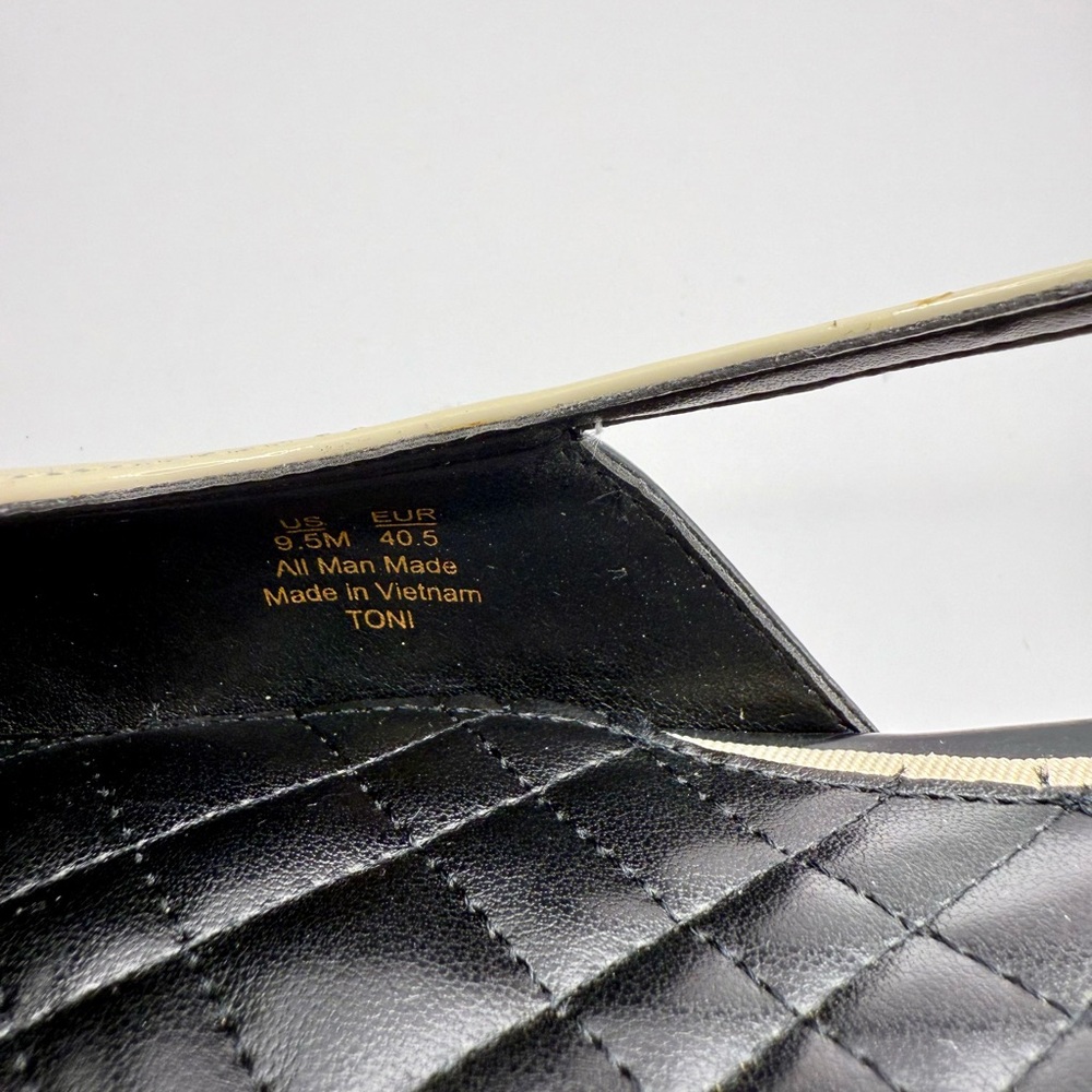 Sam Edelman Black and Cream Kitten Heels - Picture 5 of 8